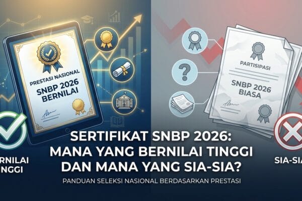 Sertifikat SNBP 2026: Mana yang Bernilai Tinggi dan Mana yang Sia-Sia?