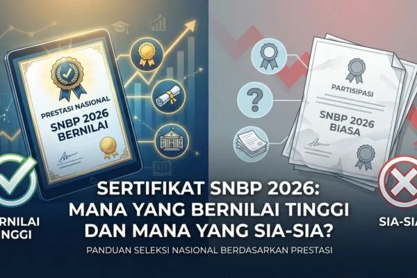 Sertifikat SNBP 2026: Mana yang Bernilai Tinggi dan Mana yang Sia-Sia?