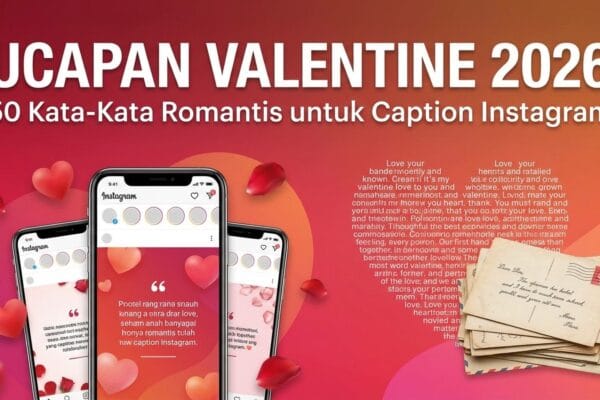 Ucapan Valentine 2026: 50 Kata-Kata Romantis untuk Caption Instagram