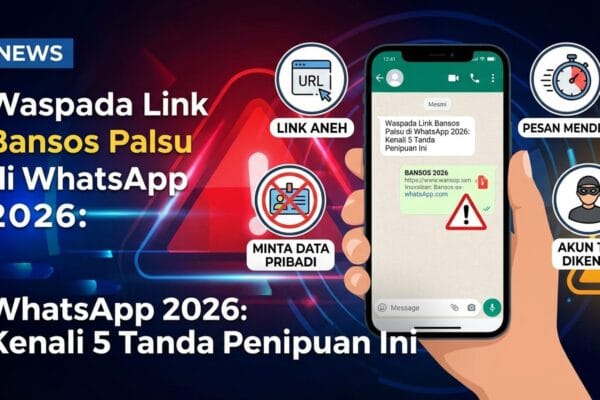 Waspada Link Bansos Palsu di WhatsApp 2026: Kenali 5 Tanda Penipuan Ini